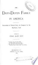 Doty-Doten Family in America