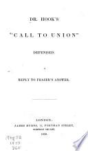 Dr. Hook's Call to Union Defended