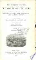 Dr. William Smith's Dictionary of the Bible
