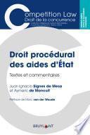 Droit procédural des aides d'État