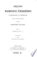 Dějiny národu českého v Čechách a v Moravě