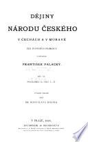 Dějiny národu českého v Čechah a v Moravě