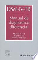 DSM-IV-TR. Manual de diagnostico diferencial