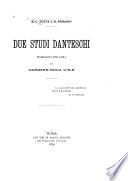 Due studi danteschi