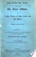 Early English Text Society (Series).