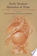 Early Modern Histories of Time