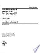 Early Site Permit (ESP) at the Exelon ESP Site