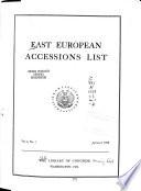 East European Accessions List