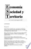 Economía, sociedad y territorio