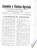 Economía y técnica agrícola