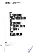 Economic Computation and Economic Cybernetics Studies and Research