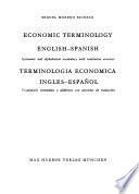 Economic Terminology English-Spanish