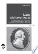 Ecrits philosophiques