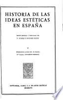 Edición nacional de las obras completas de Menéndez Pelayo: Historia de las ideas estéticas en España