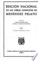 Edición nacional de las obras completas de Menéndez Pelayo: Varia. Vol. 5a. Indices generales onomasticas y de materias