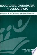 Educación, ciudadanía y democracia