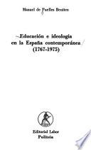 Educación e ideología en la España contemporànea