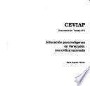 Educación para indígenas en Venezuela