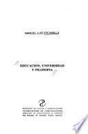 Educación, universidad y filosofía