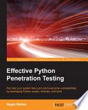 Effective Python Penetration Testing