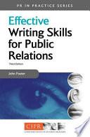 Effective Writing Skills for Public Relations