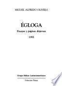 Egloga : ensayos y páginas dispersas