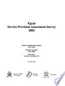 Egypt Service Provision Assessment Survey 2002
