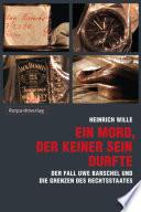 Ein Mord, der keiner sein durfte