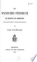 Ein spanisches Steinbuch
