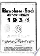 Einwohner-Buch der Stadt Gleiwitz