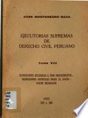 Ejecutorias supremas de derecho civil peruano: Disposiciones aplicables a todo procedimiento, disposiciones generales sobre el juicio, juicios ordinarios, años 1955 a 1960