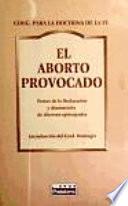 El aborto provocado