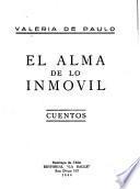 El alma de lo inmovil