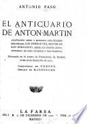 El anticuario de Antón-Martín