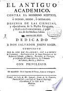 El antiguo academico contra el moderno sceptico