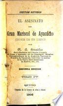 El asesinato del gran mariscal de Ayacucho