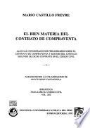 El bien materia del contrato de compraventa