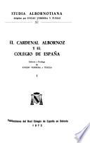 El cardenal Albornoz y el Colegio de España