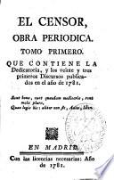 El censor, obra periódica