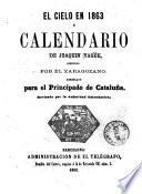 El Cielo en 1863, ó, Calendario de Joaquin Yagüe arreglado para el principado de Cataluña