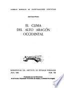 El clima del Alto Aragón occidental