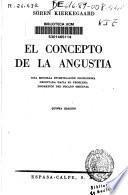 El concepto de la angustia