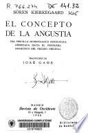 El concepto de la angustia