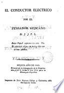 El Conductor eléctrico, por el Pensador mejicano, d. J.J.F.L.
