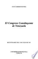 El Congreso constituyente de Venezuela