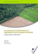 El contexto de la deforestación y degradación de los bosques en Bolivia