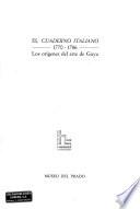 El cuaderno italiano, 1770-1786