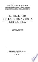 El declinar de la monarquía española