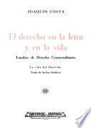 El derecho en la letra y en la vida