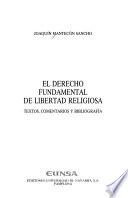 El derecho fundamental de libertad religiosa